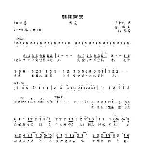 翱翔蓝天_歌曲简谱_词曲:王平久 雷雨