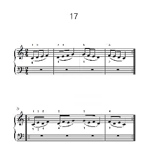 连音练习 17 钢琴谱