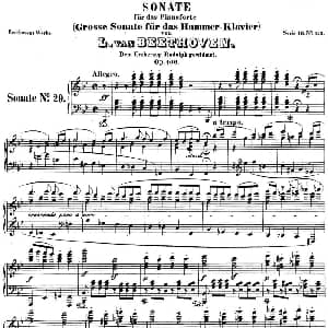 贝多芬钢琴奏鸣曲29 钢琴 钢琴谱 贝多芬