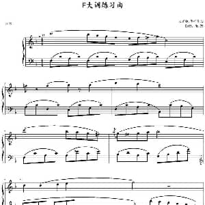 艾伯特 勒斯豪恩F大调练习曲Op.65 No.25 钢琴谱 艾伯特 勒斯豪恩