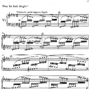 德彪西12首钢琴练习曲 钢琴谱 德彪西