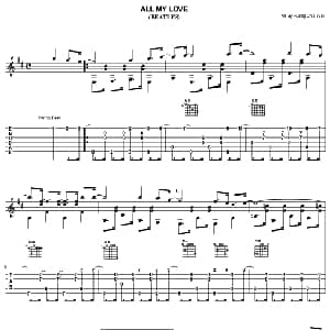 All My Love 吉他谱 Beatles