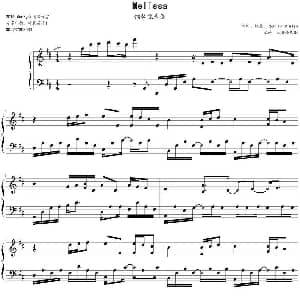 Melissa 钢琴谱 Raul Di Blasio作曲 蓝莓猫爪爪记谱