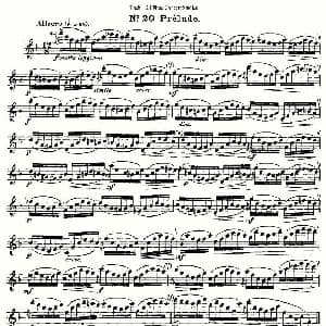 长笛曲谱 | Bach 24 Flutc Concert Studies 之20—24 巴赫—24首长笛音乐会练习曲 Bach 巴赫