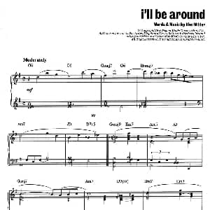 I'll Be Around 钢琴谱 Alec Wilder