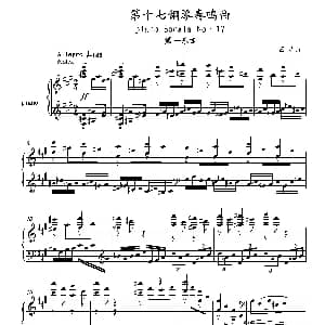 第十七钢琴奏鸣曲Piano Sonata No.17 钢琴谱 葛清