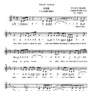 Sweet honey_外国歌谱