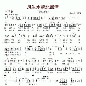 风生水起北部湾_歌谱投稿_词曲:陈小奇 陈小奇