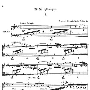 Etudes Rythmiques Op.149 钢琴谱 本杰明 路易斯保罗 戈达尔