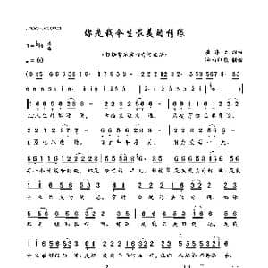 你是我今生最美的情缘_歌曲简谱_词曲:崔伟立 崔伟立