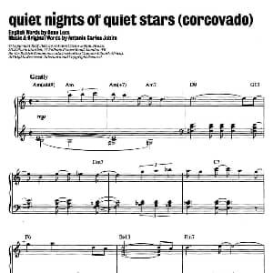 Quiet Nights Of Quiet Stars 钢琴谱 Antonio Carlos Jobim