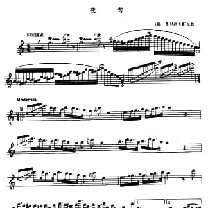 长笛曲谱 | 夜莺 俄 费里洛夫斯基