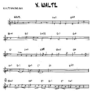 萨克斯谱 | WALTZ 15首爵士练习曲之10 Bob Mintzer