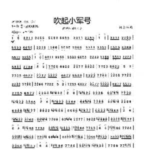 吹起小军号_歌谱投稿_词曲: 杨会林曲