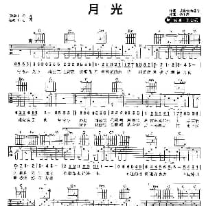 月光 吉他谱 王心凌 谈晓珍 桥本淳