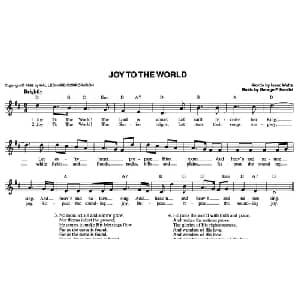 JOY TO THE WORLD_外国歌谱