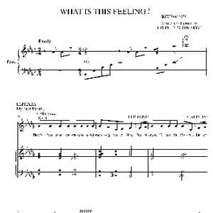 WHAT IS THIS FEELING合唱谱_歌曲简谱
