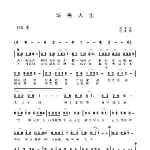 华美人生_歌谱投稿_词曲:赵龙 赵龙