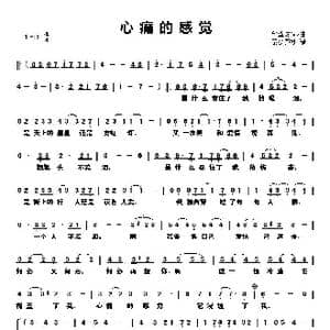 心痛的感觉_歌谱投稿_词曲:邰肇玟 邰肇玟