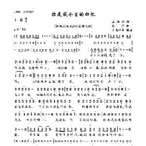 你是我今生的回忆_歌曲简谱_词曲:石满巧 张星