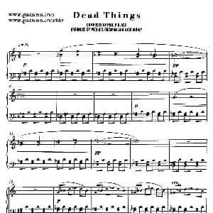 电影 时时刻刻 配乐 6. 死寂 Dead Things 钢琴谱 菲利普 格拉斯 Philip Glass