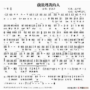 前世埋我的人_歌谱投稿_词曲:康梓峰 康梓峰