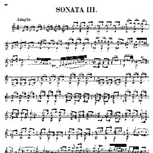 小提琴谱 | SONATAⅢ 奏鸣曲Ⅲ Bach 巴赫