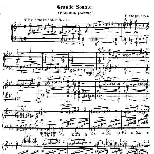 Piano Sonata No.1 in c Minor Op.4 钢琴谱 肖邦 chopin