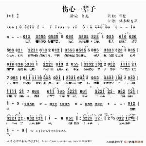 伤心一辈子_歌谱投稿_词曲:祁隆 祁隆