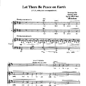 Let There Be Peace on Earth_外国歌谱