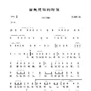 当我想你的时候_歌谱投稿_词曲:史俊鹏 史俊鹏