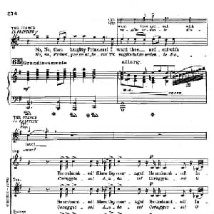 图兰朵公主 三幕五场歌剧_外国歌谱_词曲: 普契尼