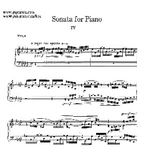 Piano Sonata Op.26 钢琴谱 塞谬尔 巴伯 Samuel Barber