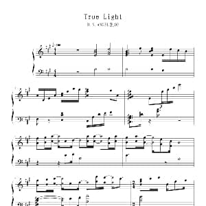 true light 钢琴谱 宫本骏一