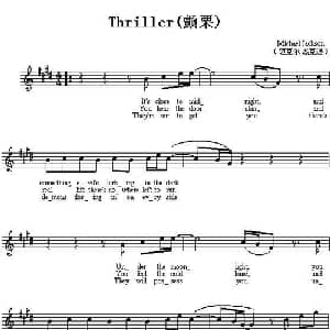 Thriller 美国 _外国歌谱
