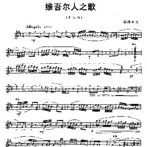 维吾尔人之歌 笙独奏 冯海云