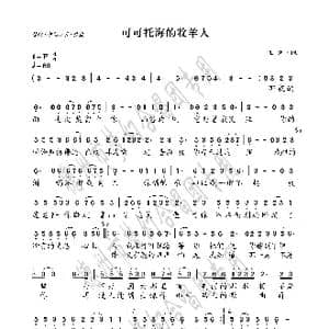 可可托海的牧羊人_歌曲简谱_词曲:王洪 王洪