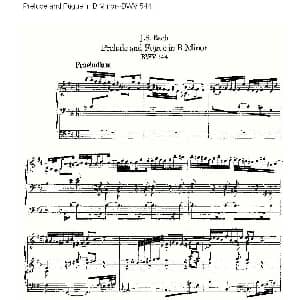 Prelude and Fugue in B Minor BWV 544 管风琴谱