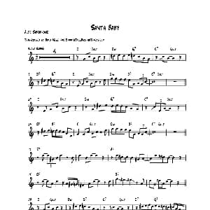 萨克斯谱 | Santa Baby 中音萨克斯