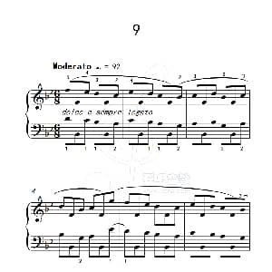 练习曲 9 钢琴谱 克拉莫