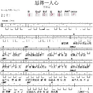愿得一人心 吉他谱 李行亮