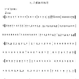 二黄把位练习 京胡