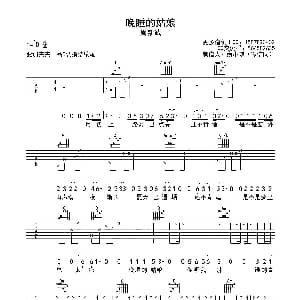 晚睡的姑娘 吉他谱 周新诚