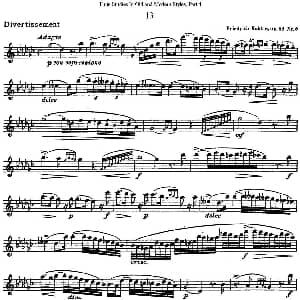 长笛曲谱 | 斯勒新老风格长笛练习重奏曲 第四部分 NO.13 Siegfried Thiele S. 斯勒