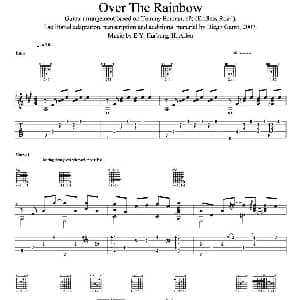 tommy emmanuel over the rainbow 1 吉他谱