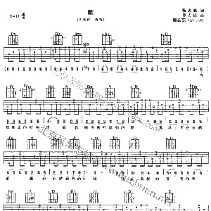 歌 吉他谱 罗大佑 徐志摩 罗大佑