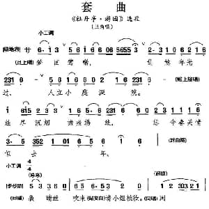 昆曲 套曲 牡丹亭 游园 选段 旦角唱段