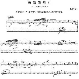 古筝谱 | 自鸣系列Ⅱ 为十三弦的日本筝而作 唐建平
