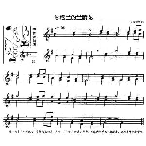 萨克斯谱 | 苏格兰的兰陵花 二重奏