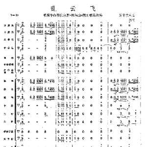 乱云飞_歌曲简谱_词曲:彭修文